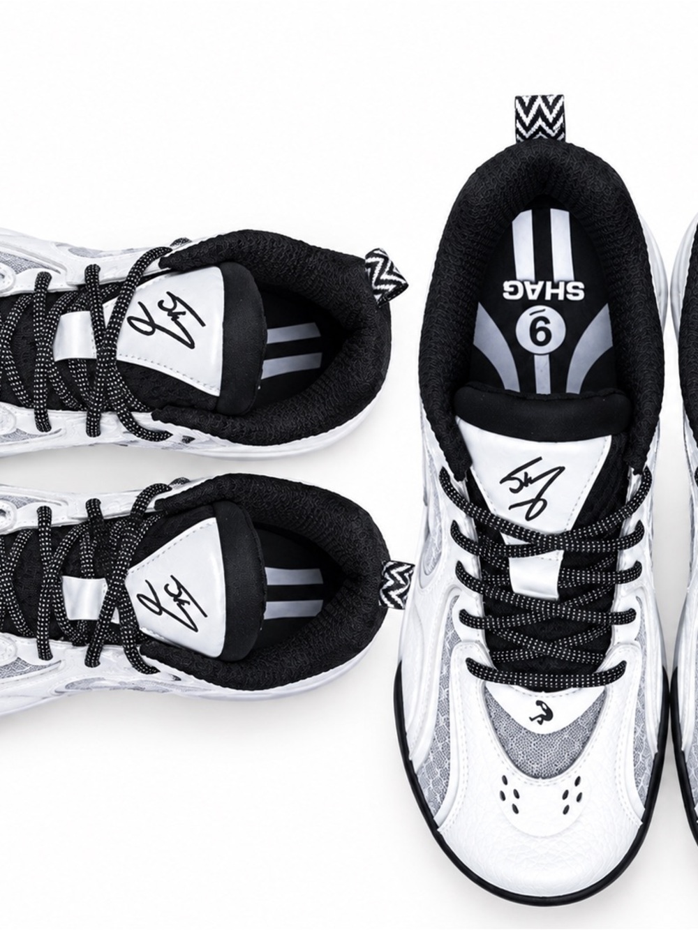 SHAQ Men’s Sneakers White Gray Black – Brand New Size 9